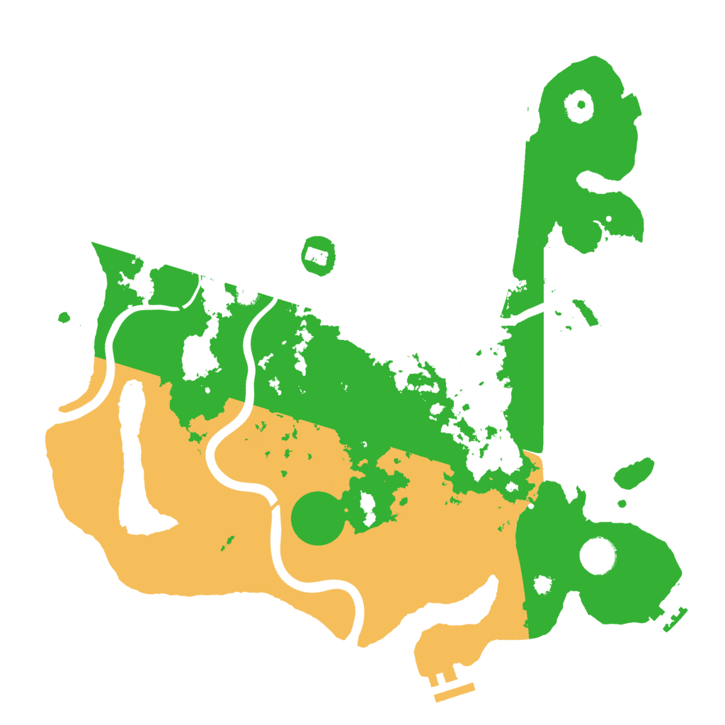 Biome Rust Map: Procedural Map, Size: 3550, Seed: 68826143