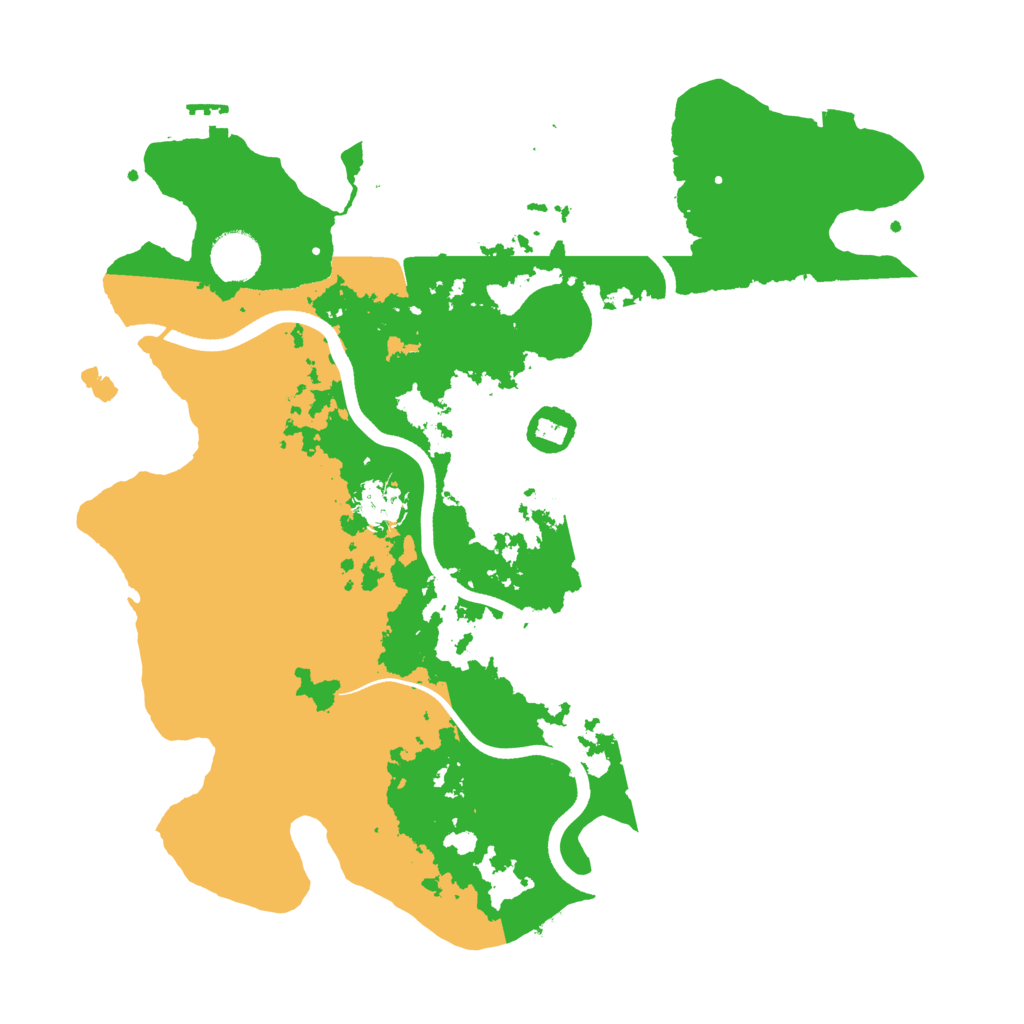 Biome Rust Map: Procedural Map, Size: 3700, Seed: 18386314