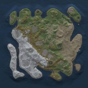 Thumbnail Rust Map: Procedural Map, Size: 3500, Seed: 276966083, 19 Monuments