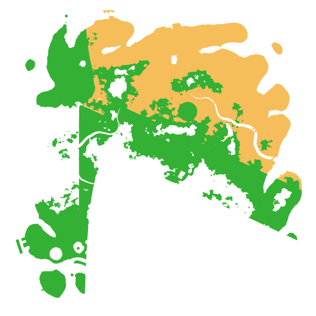Biome Rust Map: Procedural Map, Size: 4400, Seed: 199682826