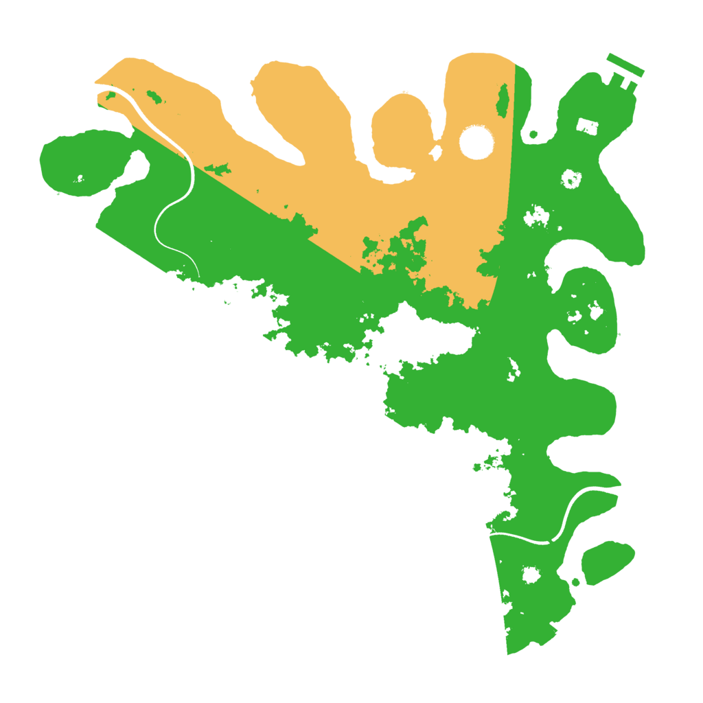 Biome Rust Map: Procedural Map, Size: 3600, Seed: 694329