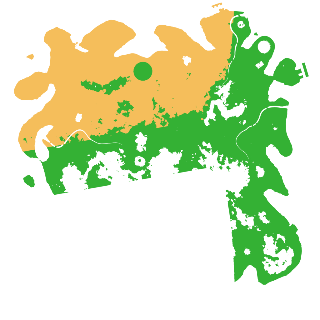 Biome Rust Map: Procedural Map, Size: 4500, Seed: 427125690