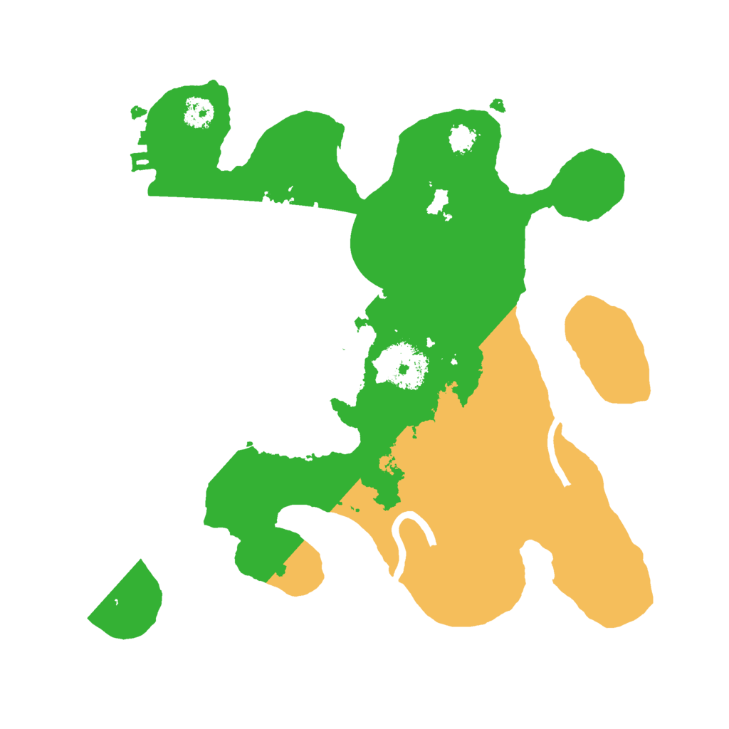 Biome Rust Map: Procedural Map, Size: 2435, Seed: 2