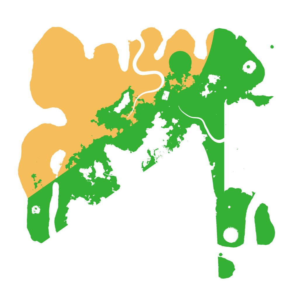Biome Rust Map: Procedural Map, Size: 3500, Seed: 572547