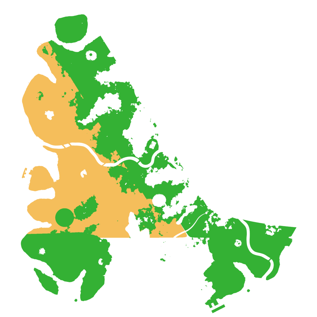 Biome Rust Map: Procedural Map, Size: 4500, Seed: 2020069176