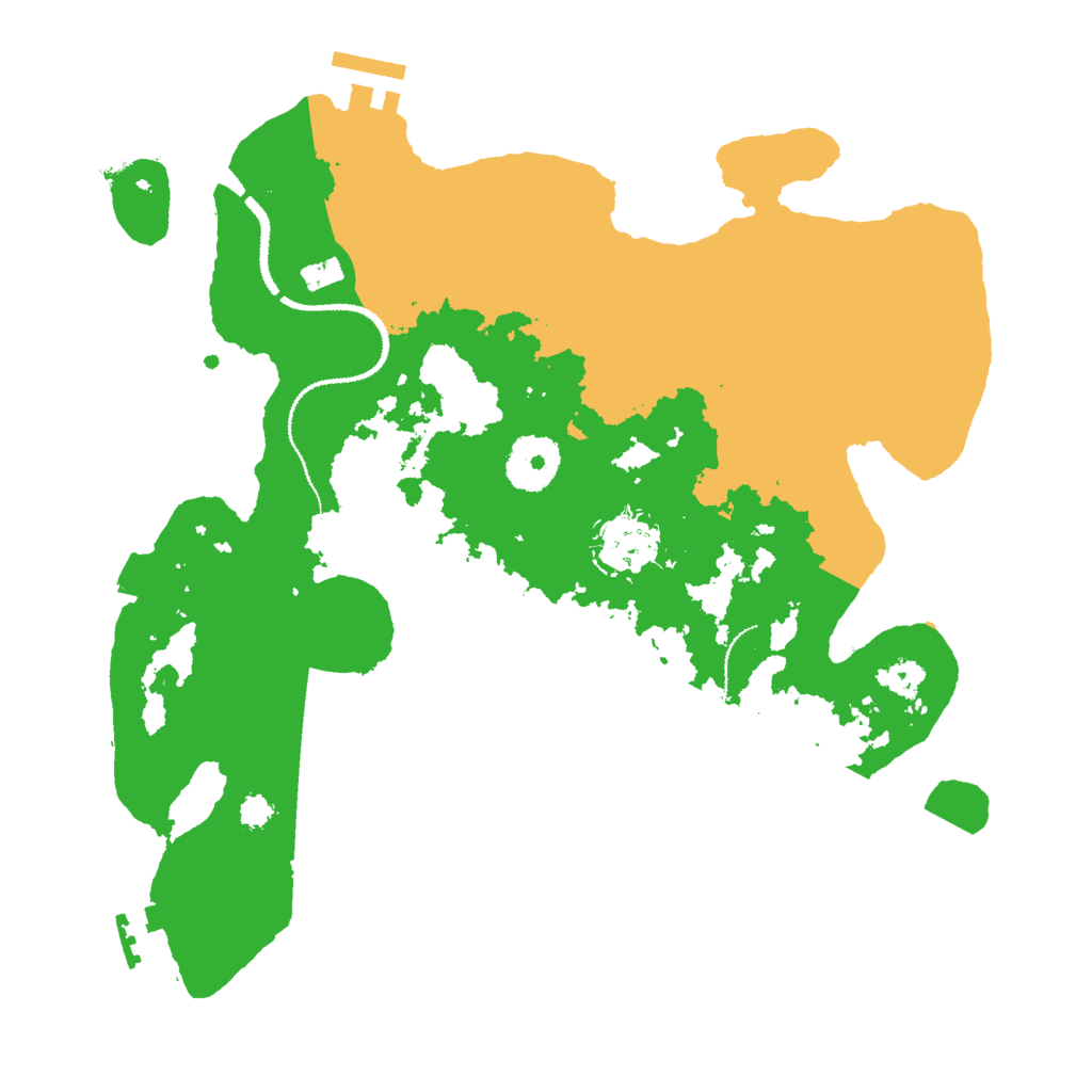 Biome Rust Map: Procedural Map, Size: 3000, Seed: 590894917