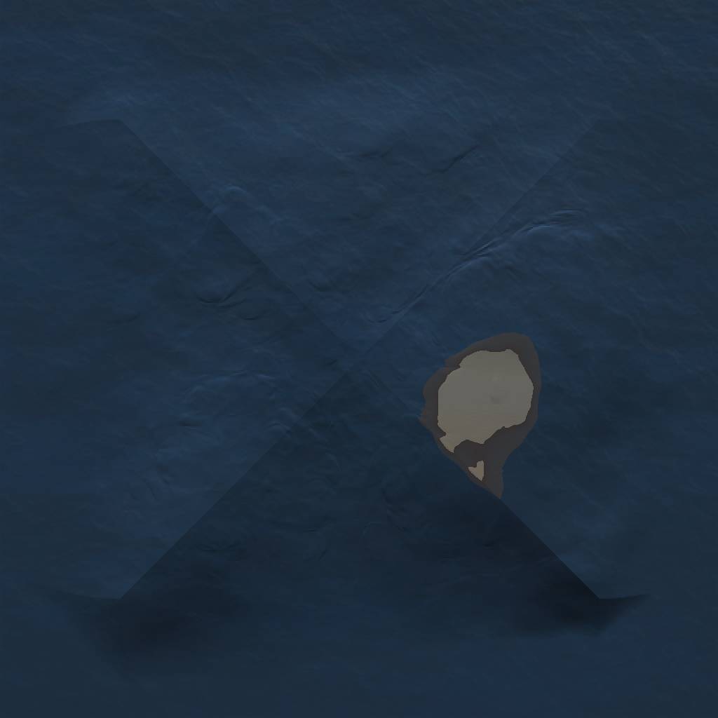 Rust Map: Barren, Size: 1000, Seed: 2147483645, 2 Monuments