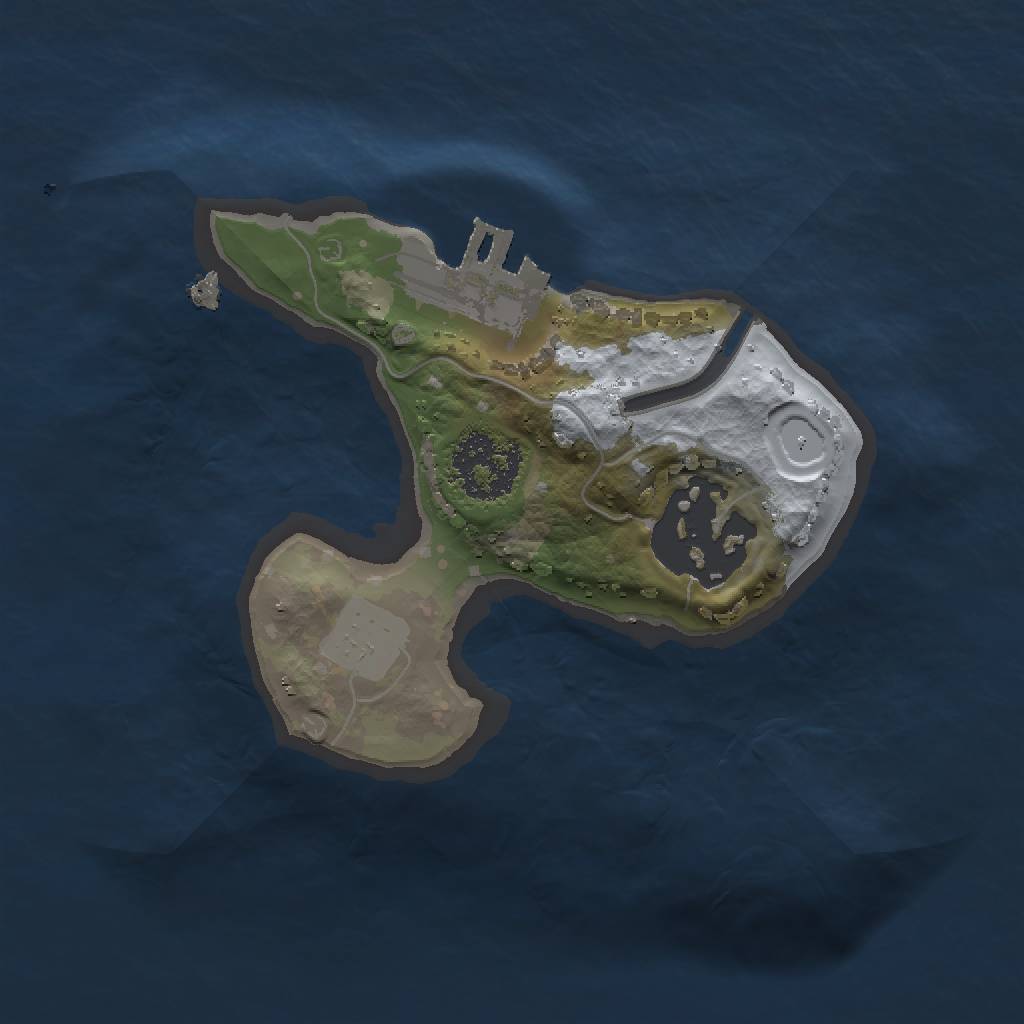 Rust Map: Procedural Map, Size: 1500, Seed: 2007390010, 6 Monuments