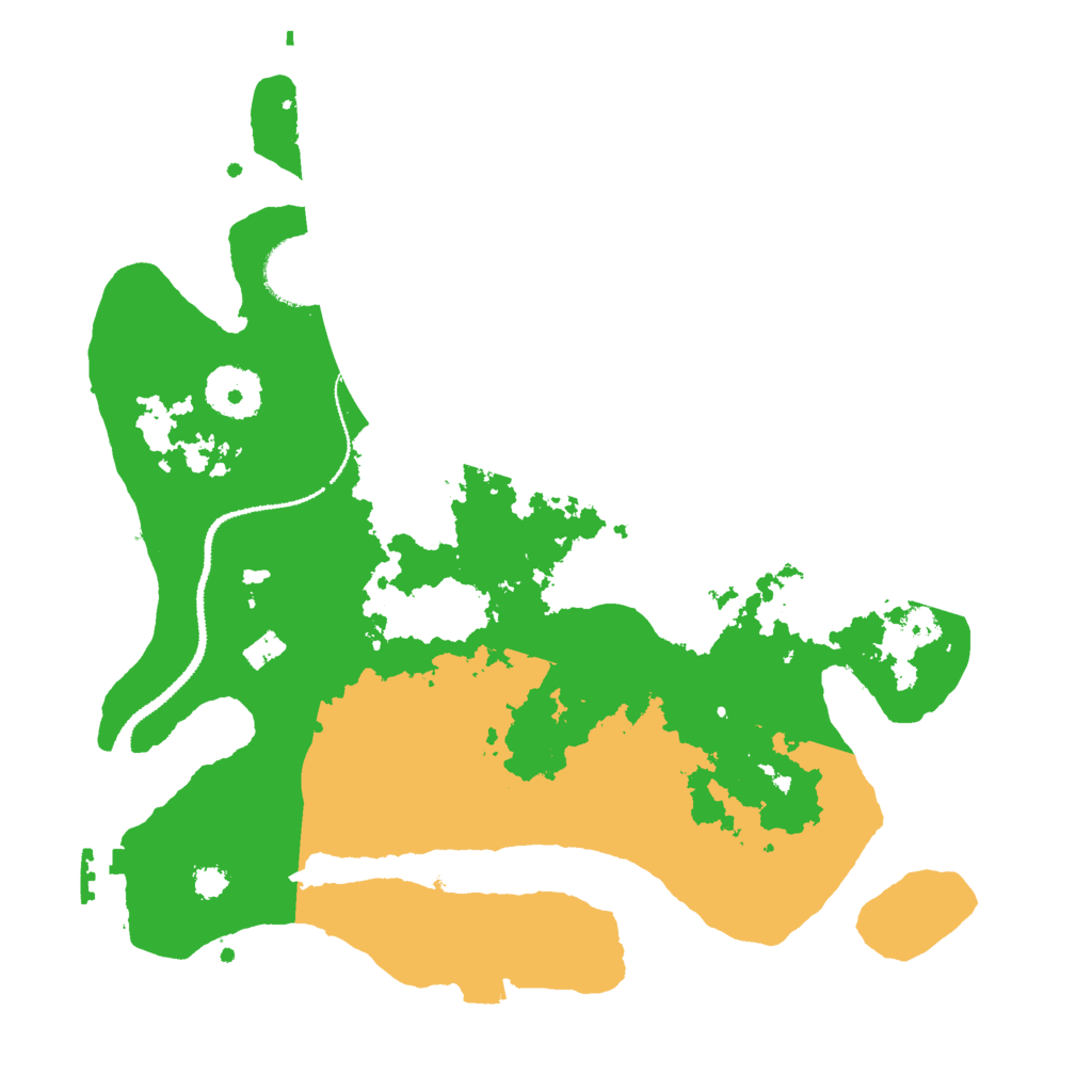 Biome Rust Map: Procedural Map, Size: 3000, Seed: 13264