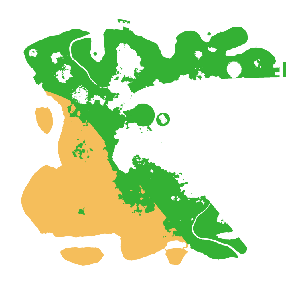 Biome Rust Map: Procedural Map, Size: 3500, Seed: 91359623