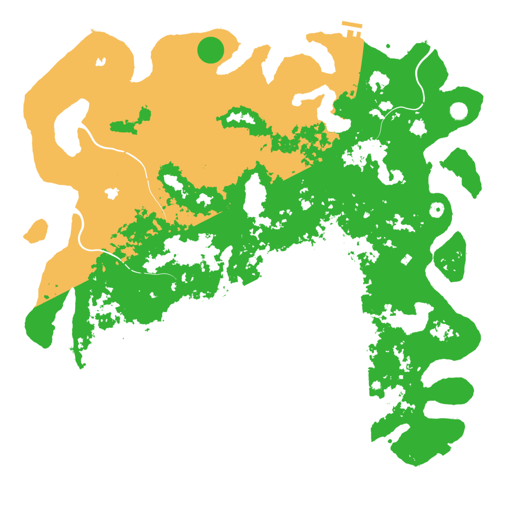 Biome Rust Map: Procedural Map, Size: 5000, Seed: 145546