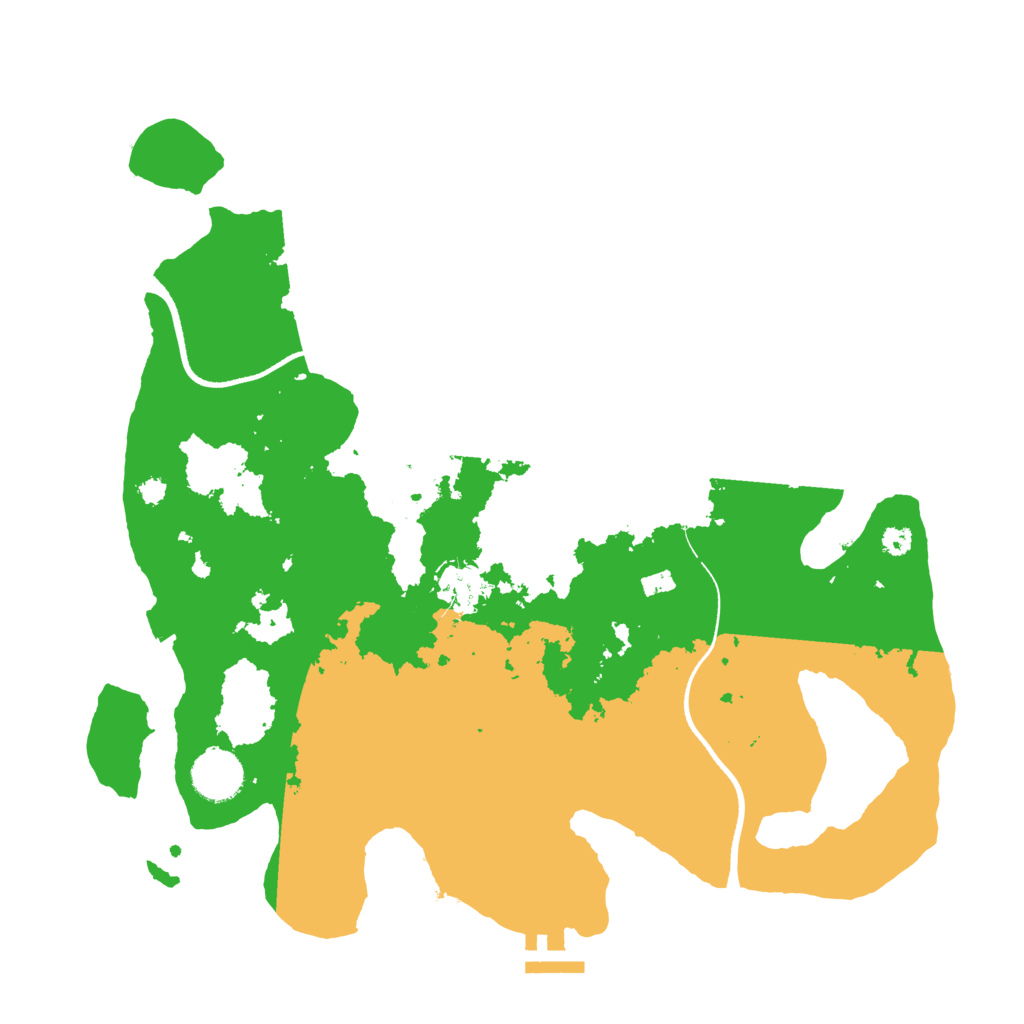 Biome Rust Map: Procedural Map, Size: 3500, Seed: 81915344