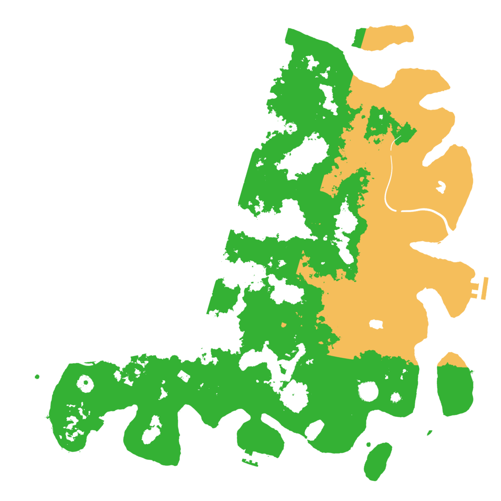 Biome Rust Map: Procedural Map, Size: 4500, Seed: 834737