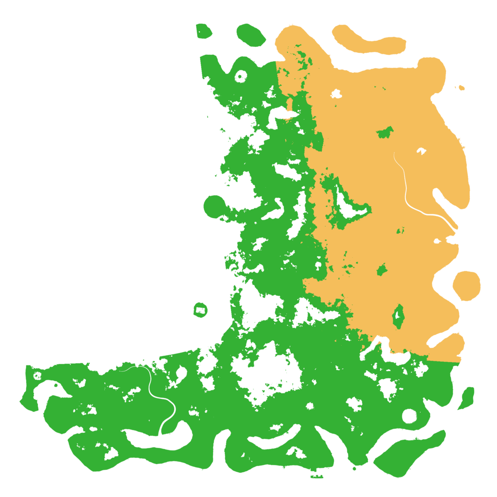 Biome Rust Map: Procedural Map, Size: 6000, Seed: 886342056