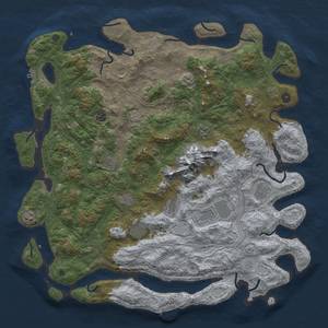 Thumbnail Rust Map: Procedural Map, Size: 5000, Seed: 114, 20 Monuments