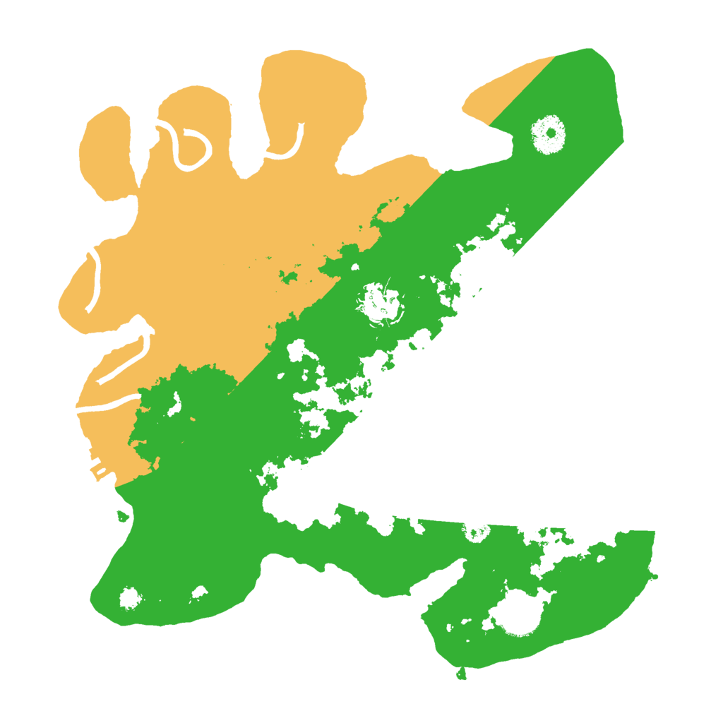 Biome Rust Map: Procedural Map, Size: 3000, Seed: 8192