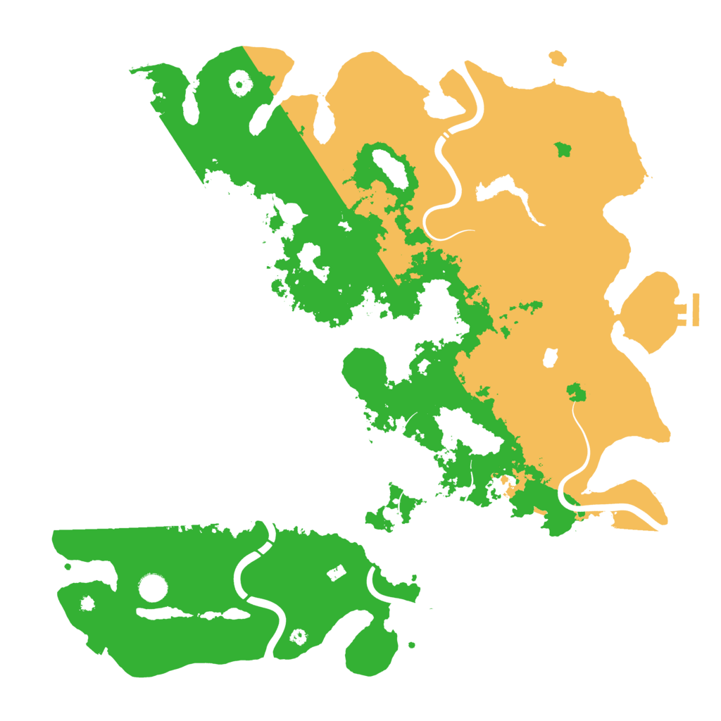 Biome Rust Map: Procedural Map, Size: 4450, Seed: 2044321053