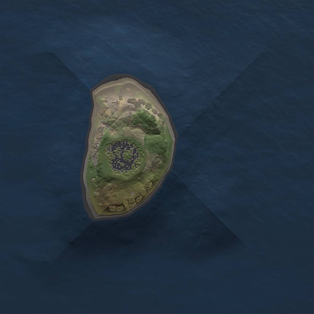 Rust Map: Procedural Map, Size: 1000, Seed: 1097833536, 3 Monuments