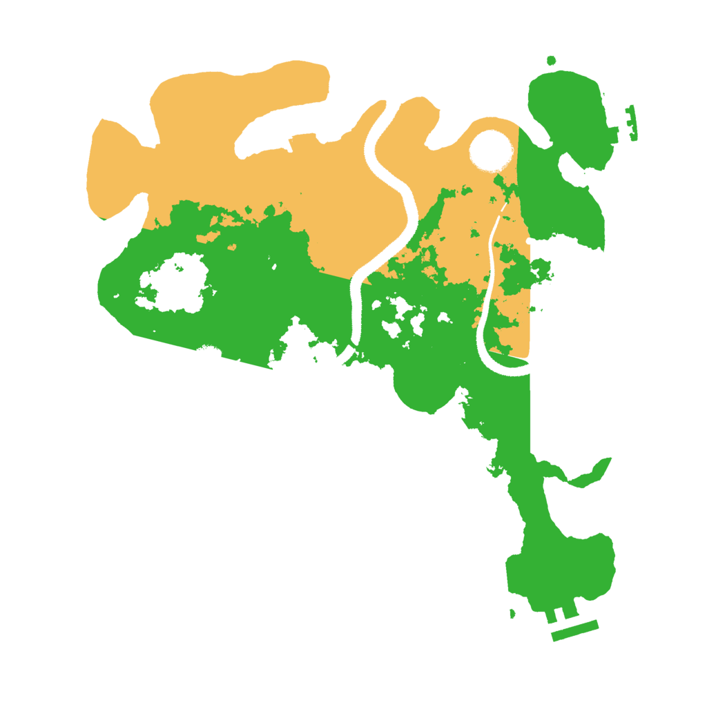 Biome Rust Map: Procedural Map, Size: 3000, Seed: 268617469