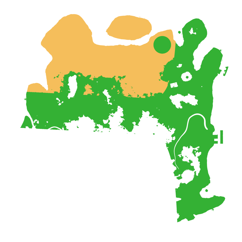 Biome Rust Map: Procedural Map, Size: 3644, Seed: 3760