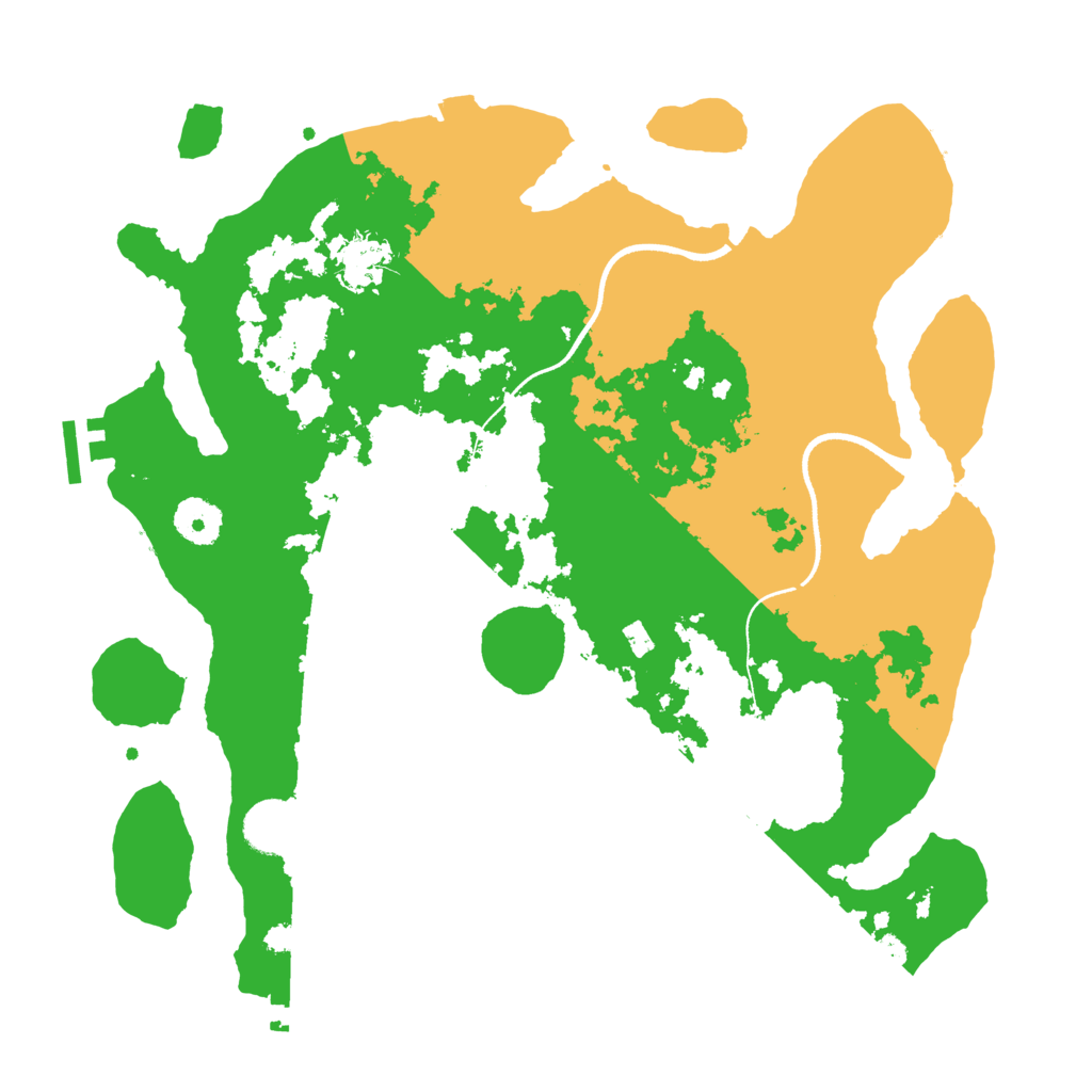 Biome Rust Map: Procedural Map, Size: 3500, Seed: 1245653113