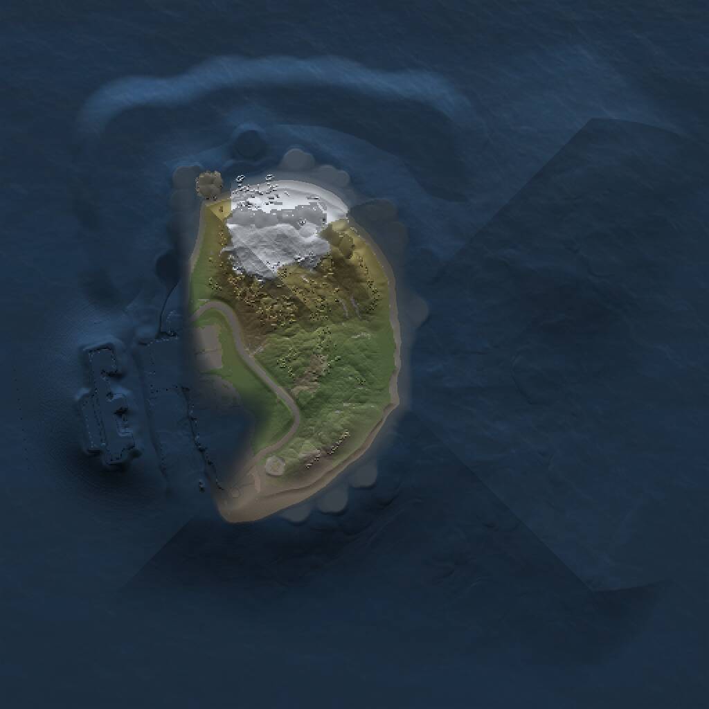 Rust Map: Procedural Map, Size: 1000, Seed: 838458908, 2 Monuments