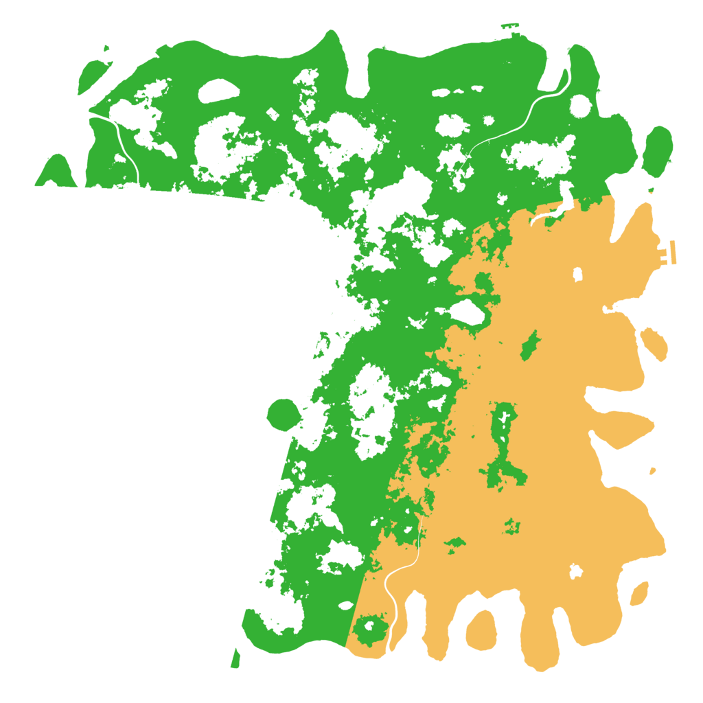 Biome Rust Map: Procedural Map, Size: 6000, Seed: 1199216030