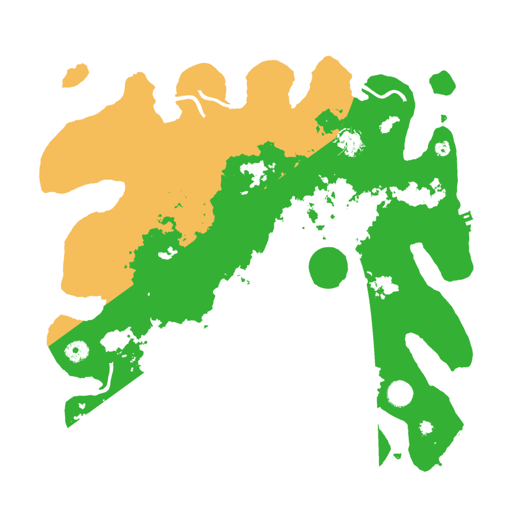 Biome Rust Map: Procedural Map, Size: 3500, Seed: 12472