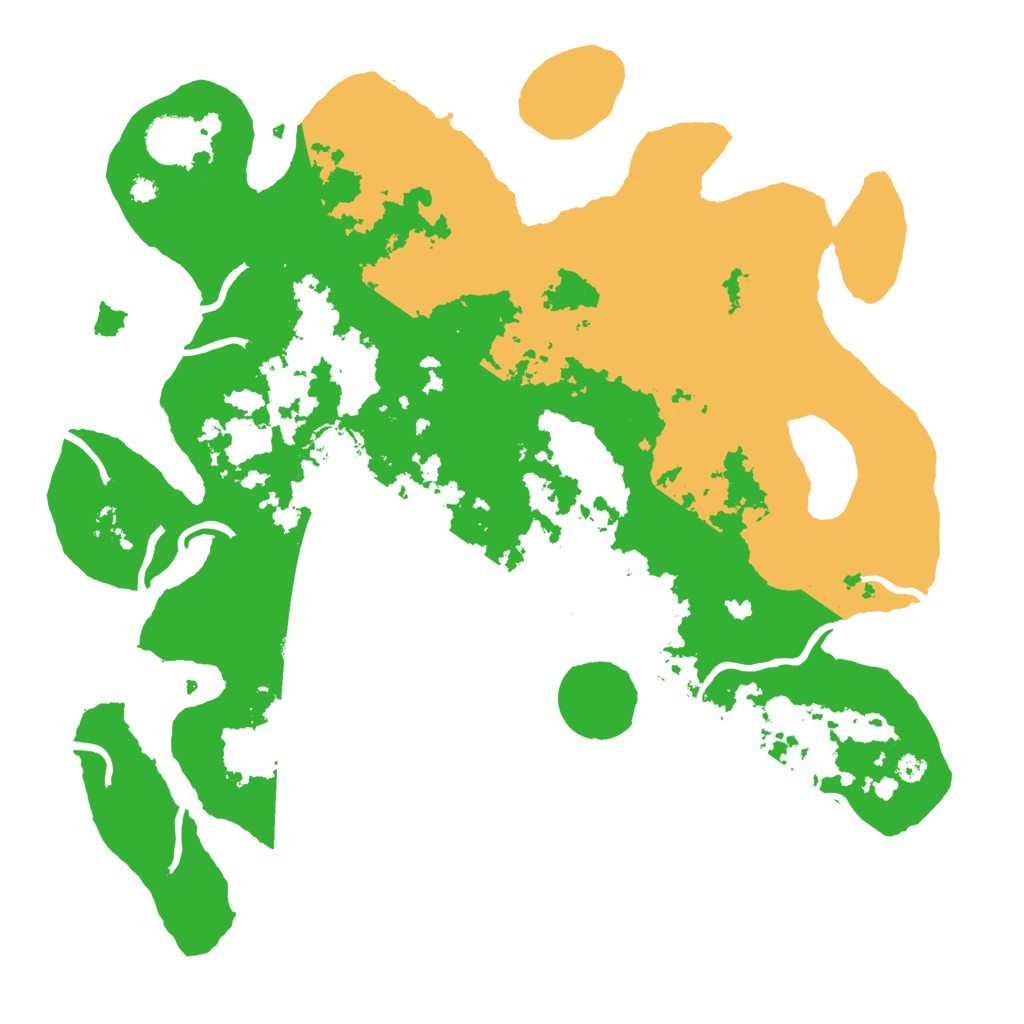 Biome Rust Map: Procedural Map, Size: 3700, Seed: 21709