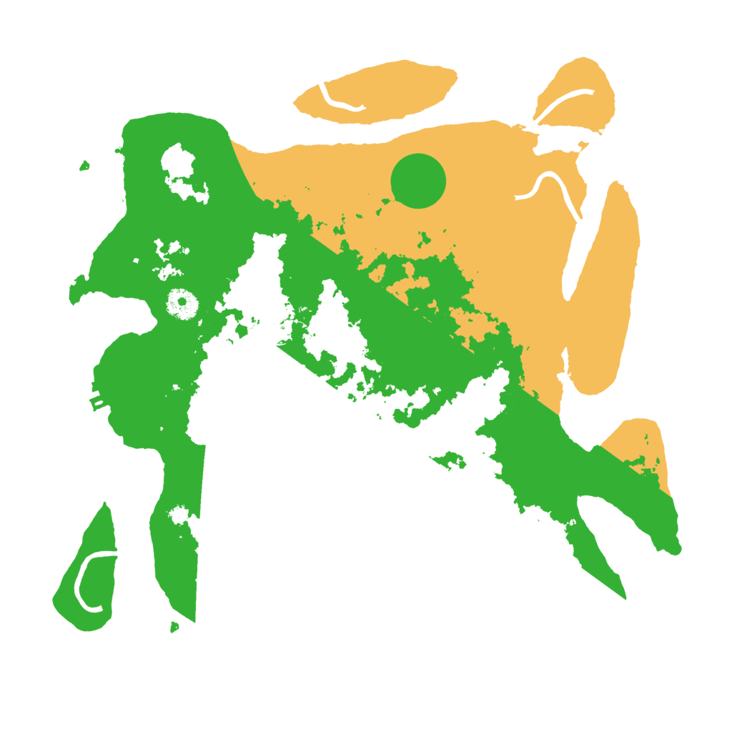 Biome Rust Map: Procedural Map, Size: 3500, Seed: 501343