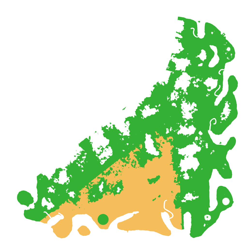 Biome Rust Map: Procedural Map, Size: 6000, Seed: 7710