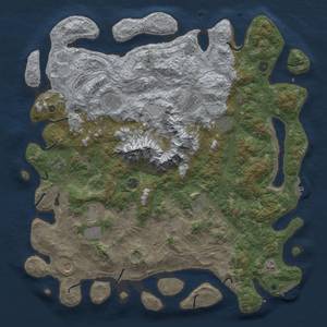 Thumbnail Rust Map: Procedural Map, Size: 5000, Seed: 71238847, 20 Monuments