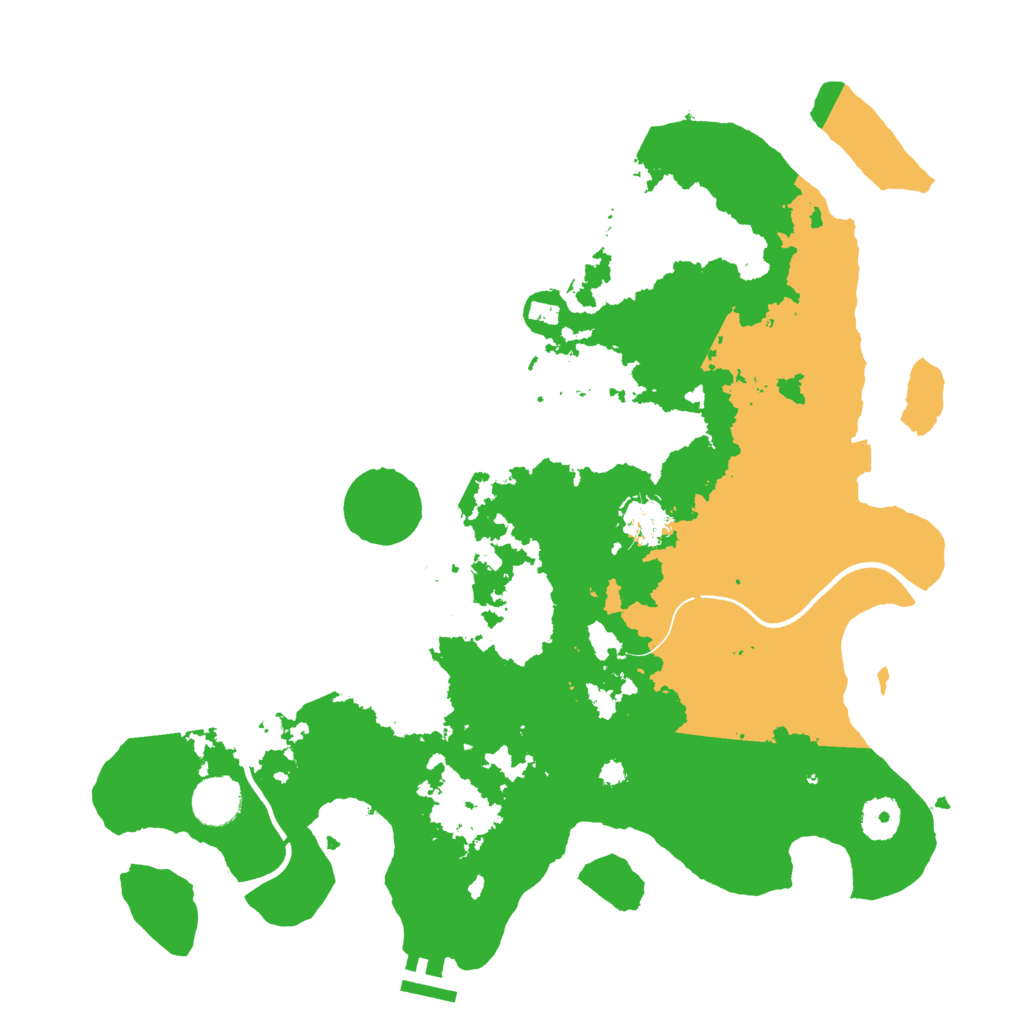Biome Rust Map: Procedural Map, Size: 3700, Seed: 2025581317