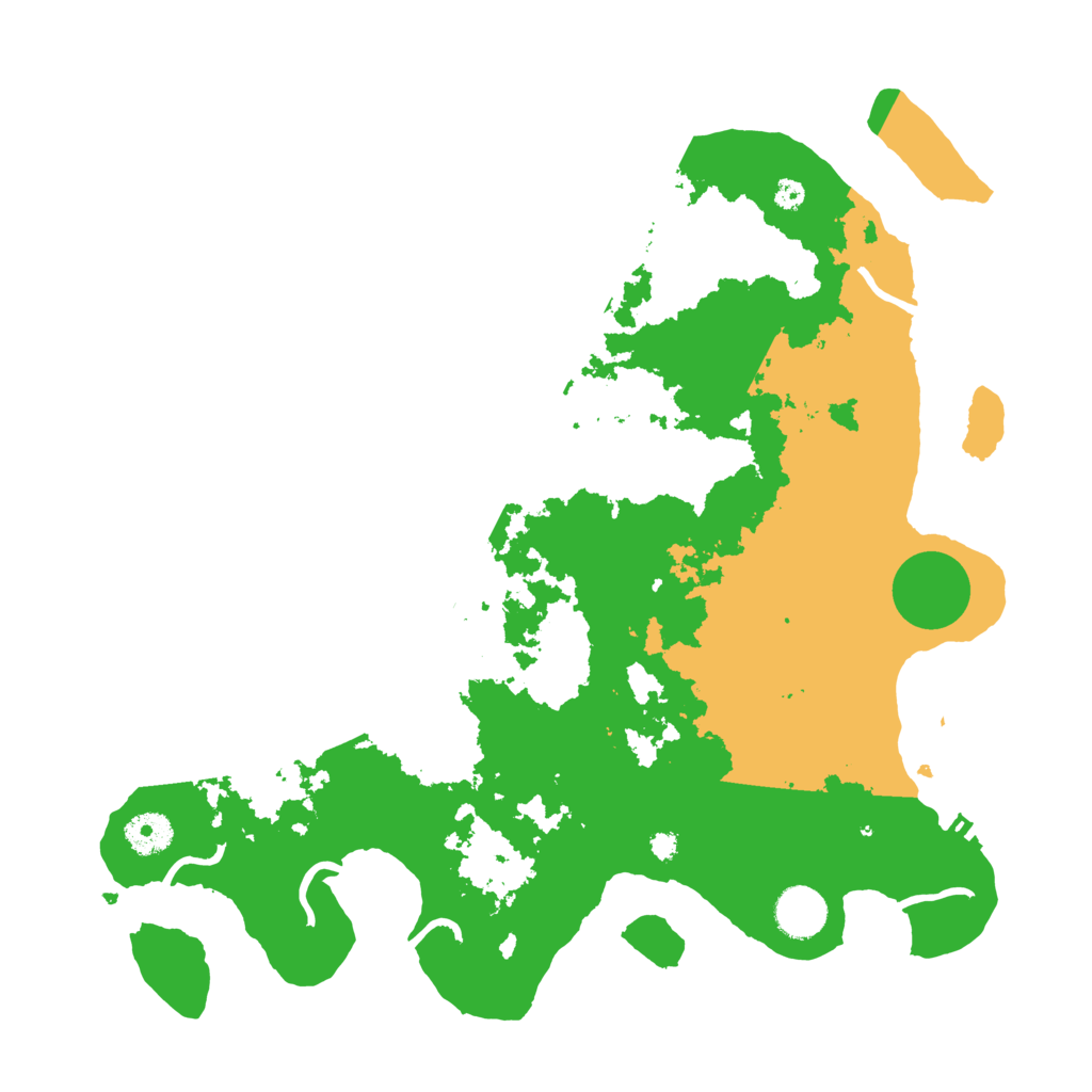 Biome Rust Map: Procedural Map, Size: 3700, Seed: 2025581317