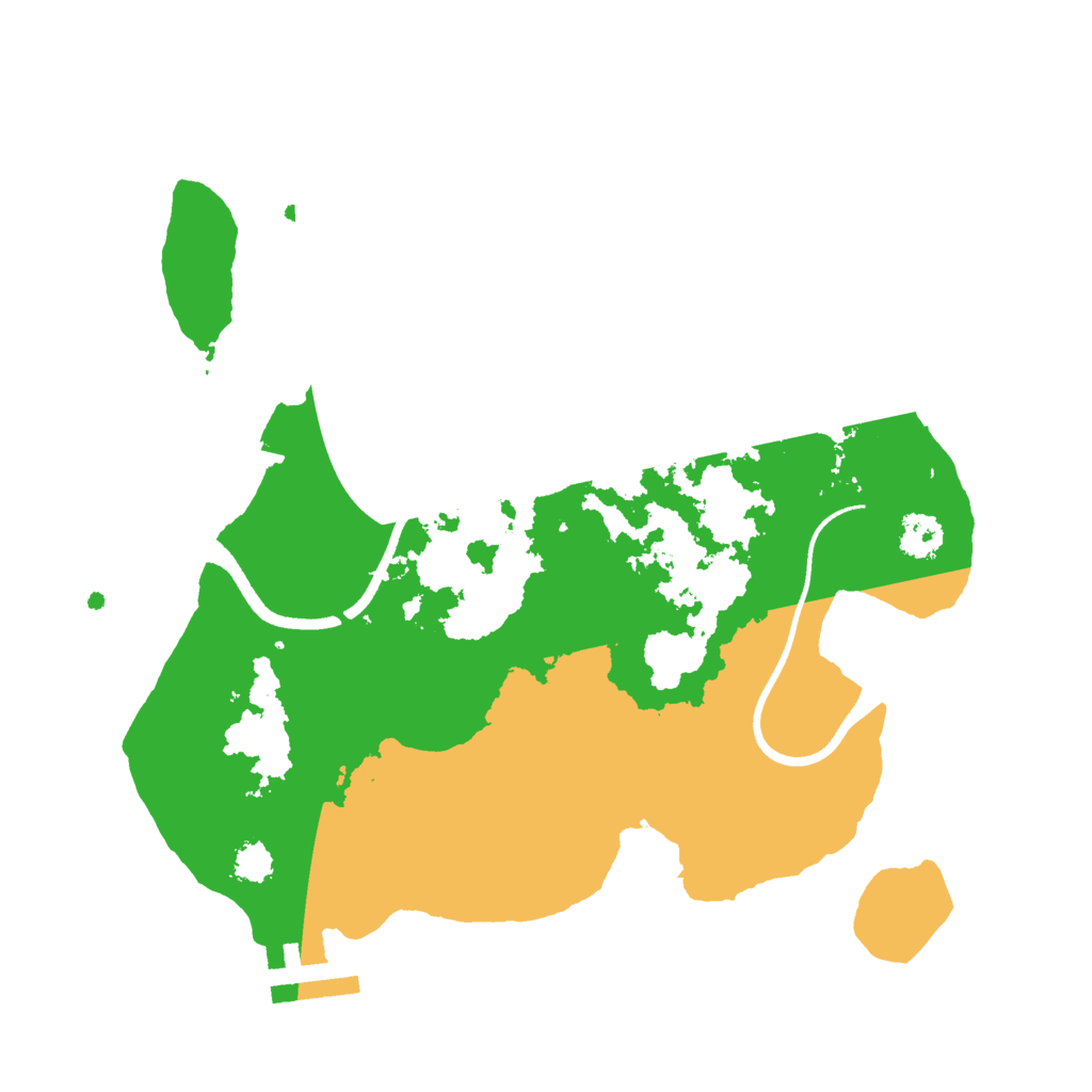 Biome Rust Map: Procedural Map, Size: 2500, Seed: 362150968