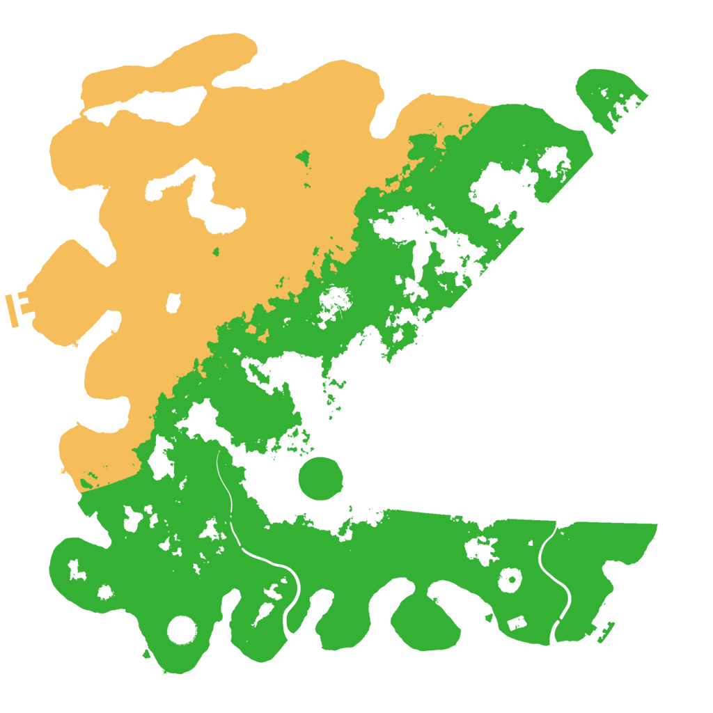 Biome Rust Map: Procedural Map, Size: 4350, Seed: 2009560248