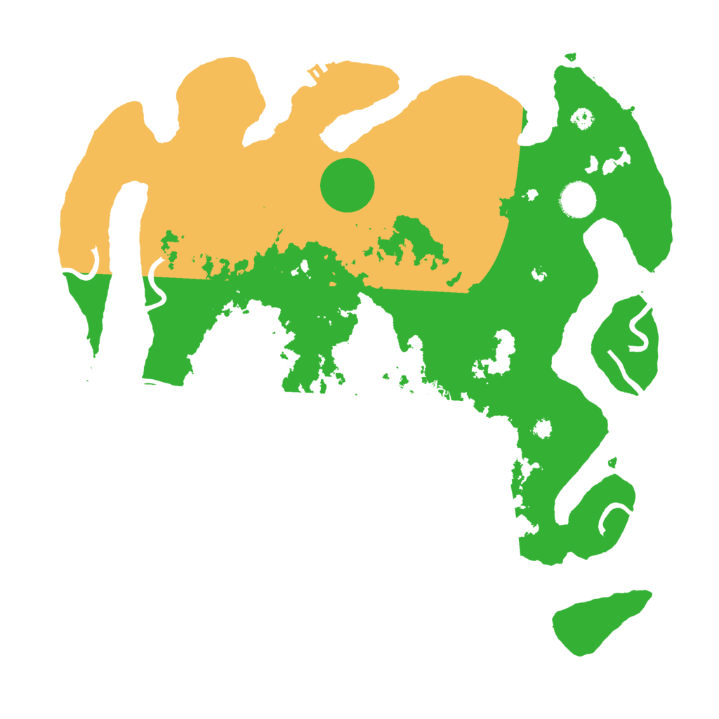 Biome Rust Map: Procedural Map, Size: 3500, Seed: 7432523