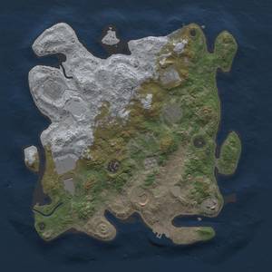 Thumbnail Rust Map: Procedural Map, Size: 3500, Seed: 1391657832, 18 Monuments