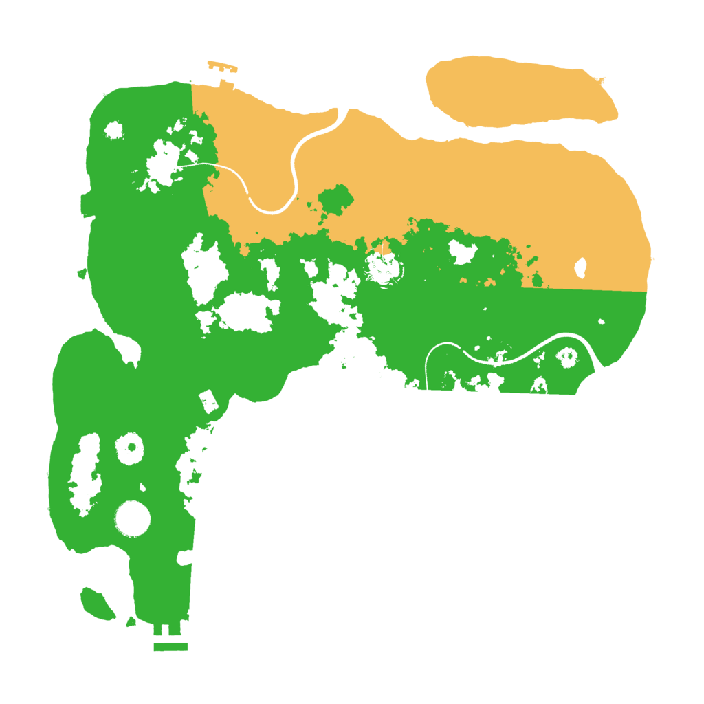 Biome Rust Map: Procedural Map, Size: 3500, Seed: 231912895