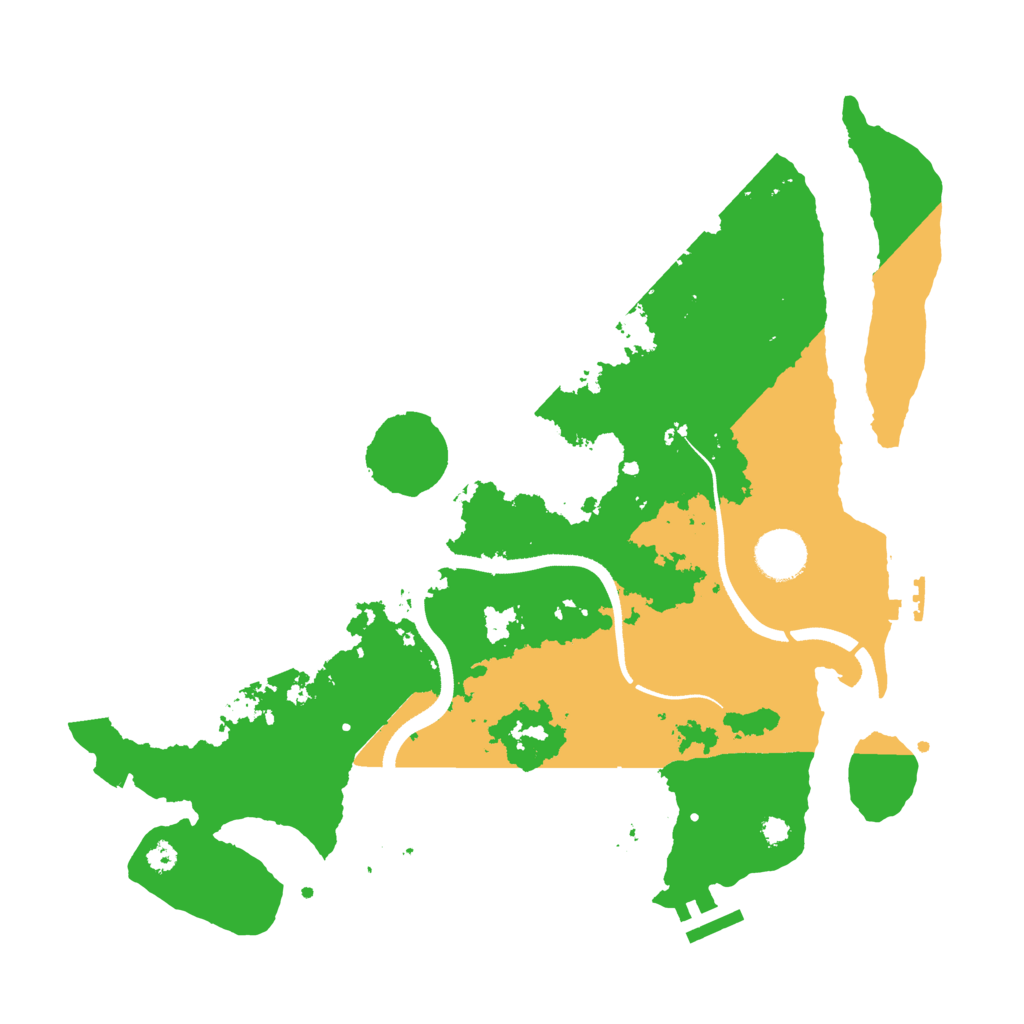 Biome Rust Map: Procedural Map, Size: 3500, Seed: 1149603402