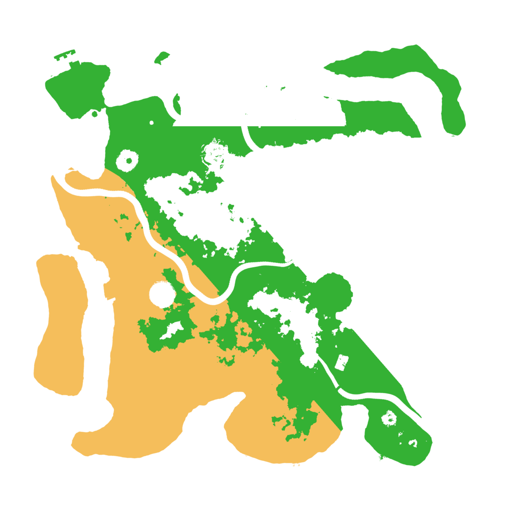 Biome Rust Map: Procedural Map, Size: 3500, Seed: 13690515