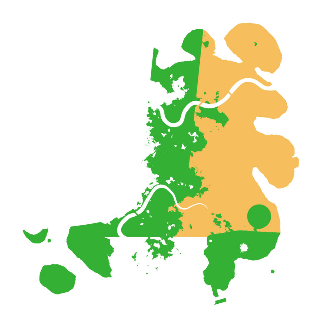 Biome Rust Map: Procedural Map, Size: 3500, Seed: 1210154961