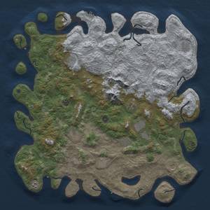 Thumbnail Rust Map: Procedural Map, Size: 5000, Seed: 102778580, 20 Monuments