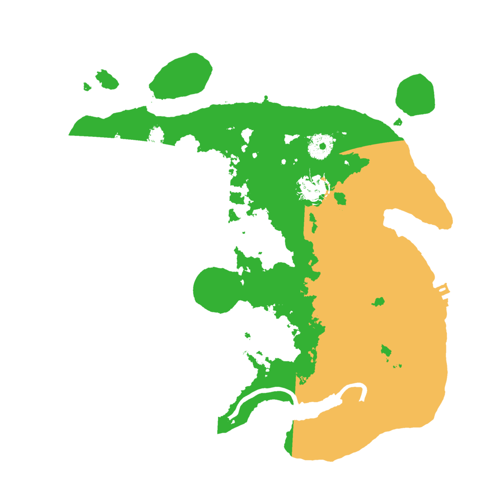 Biome Rust Map: Procedural Map, Size: 3000, Seed: 28601