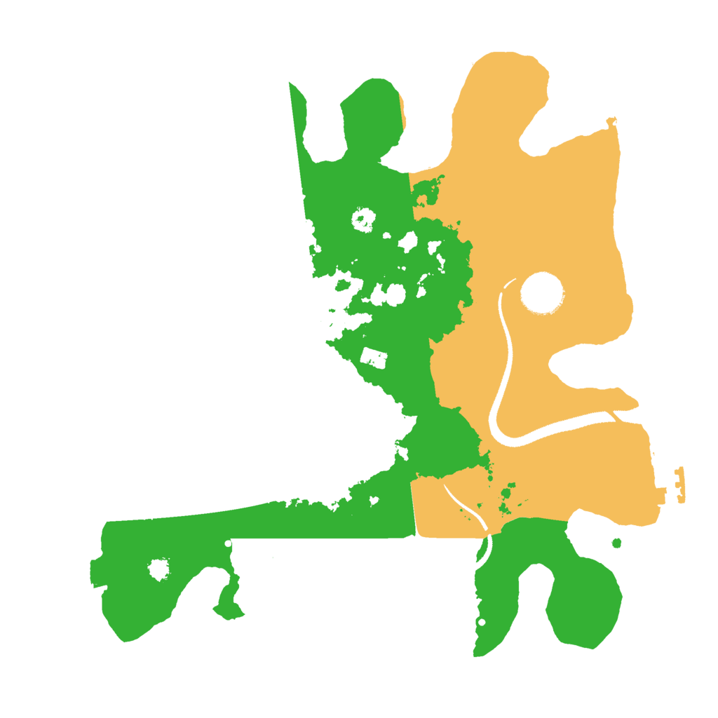 Biome Rust Map: Procedural Map, Size: 3000, Seed: 10602