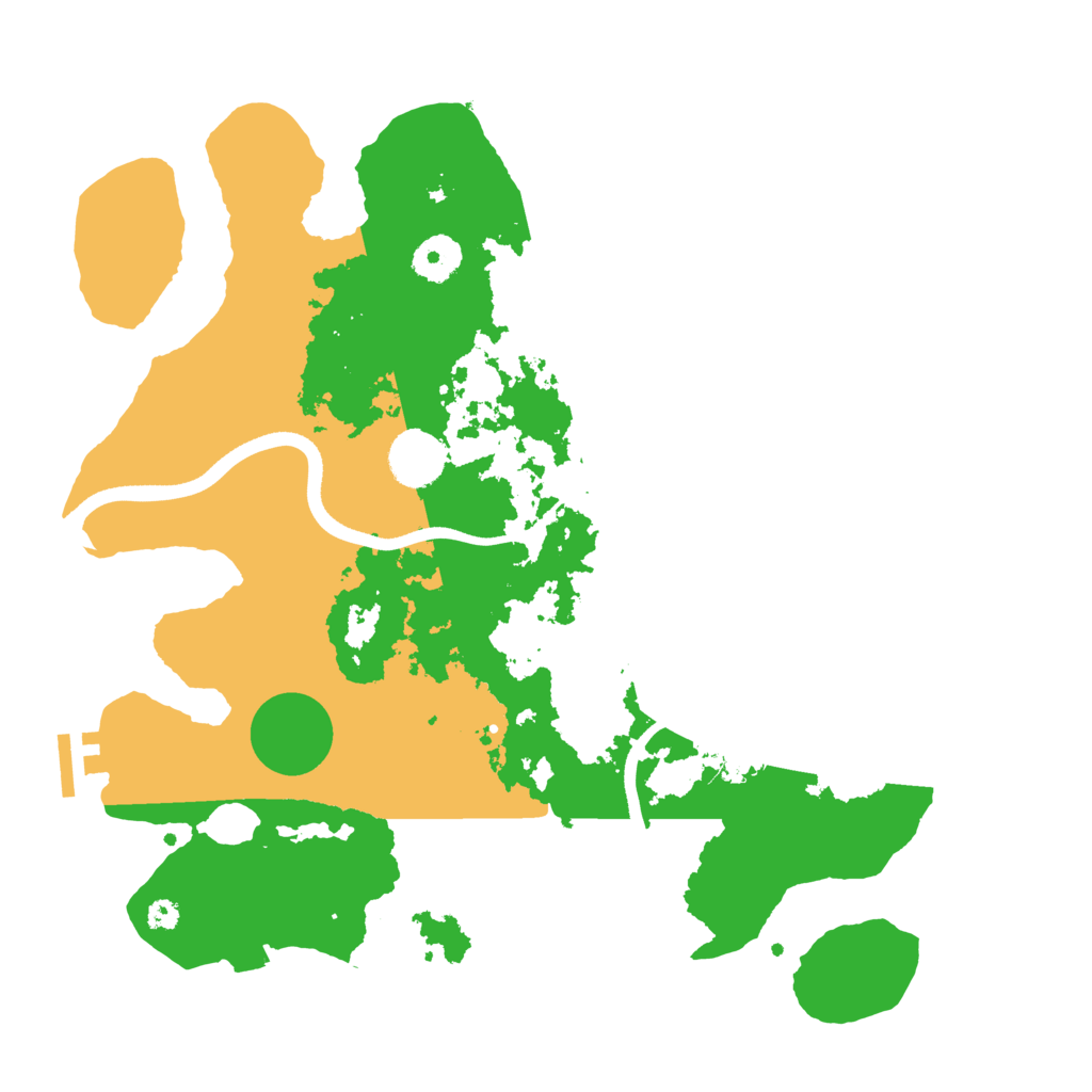 Biome Rust Map: Procedural Map, Size: 3500, Seed: 61151072