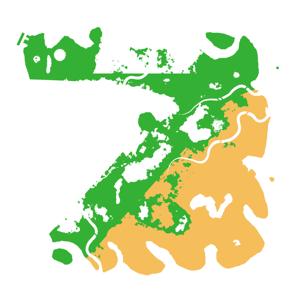 Biome Rust Map: Procedural Map, Size: 4400, Seed: 2