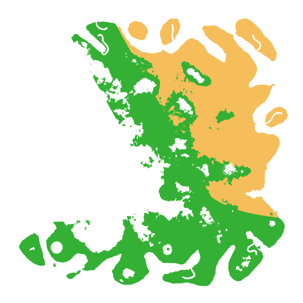 Biome Rust Map: Procedural Map, Size: 4500, Seed: 167538