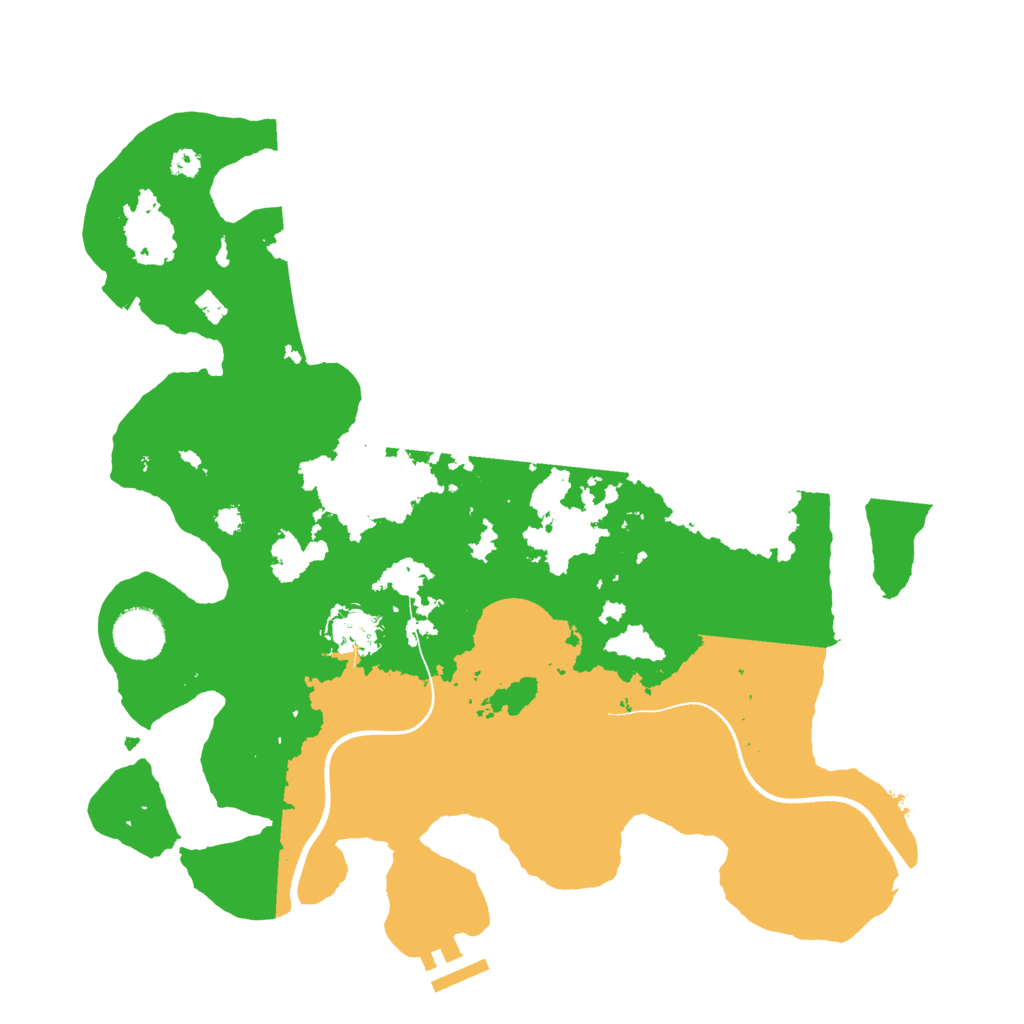 Biome Rust Map: Procedural Map, Size: 3500, Seed: 438921842