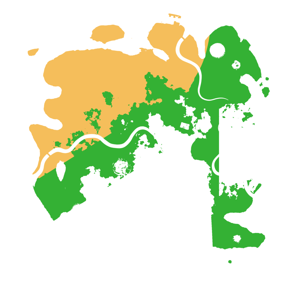 Biome Rust Map: Procedural Map, Size: 3500, Seed: 351595439